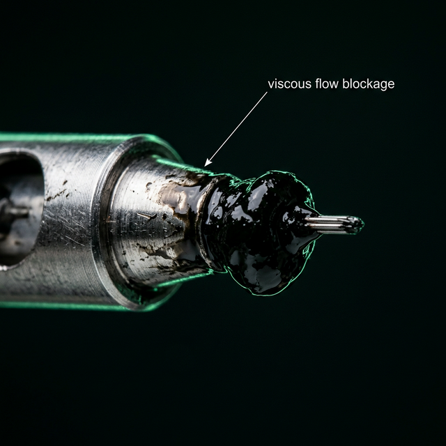 Glicerina densa: Por qué tu aguja rebota si eres demasiado lento